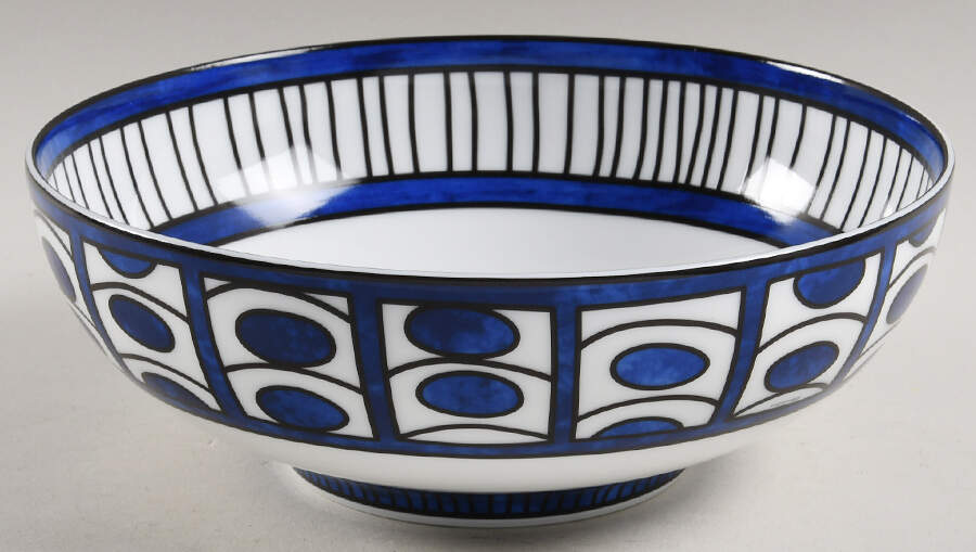 Bleus d'Ailleurs 7" Salad Serving Bowl by Hermes-1