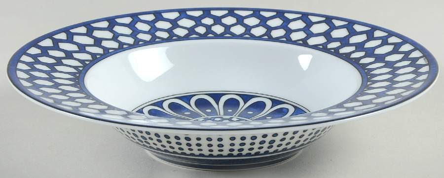 Bleus d'Ailleurs Rim Soup Bowl by Hermes-1