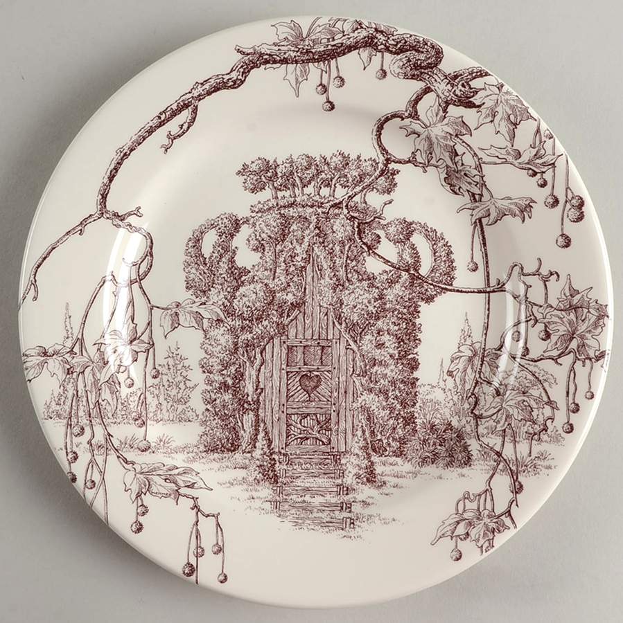 Les Maisons Enchantees Salad/Dessert Plate by Hermes-1