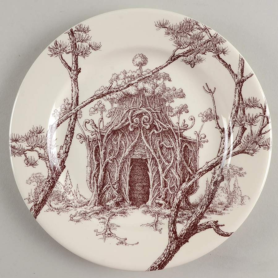 Les Maisons Enchantees Salad/Dessert Plate by Hermes-1