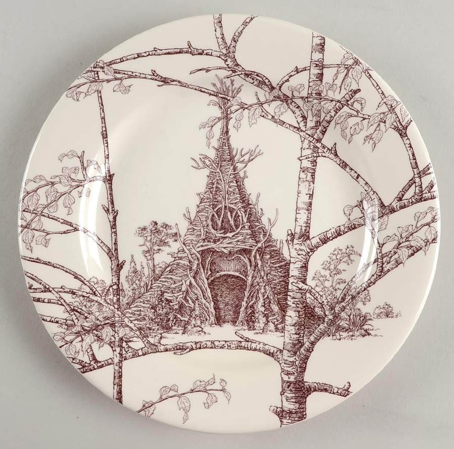 Les Maisons Enchantees Salad/Dessert Plate by Hermes-1