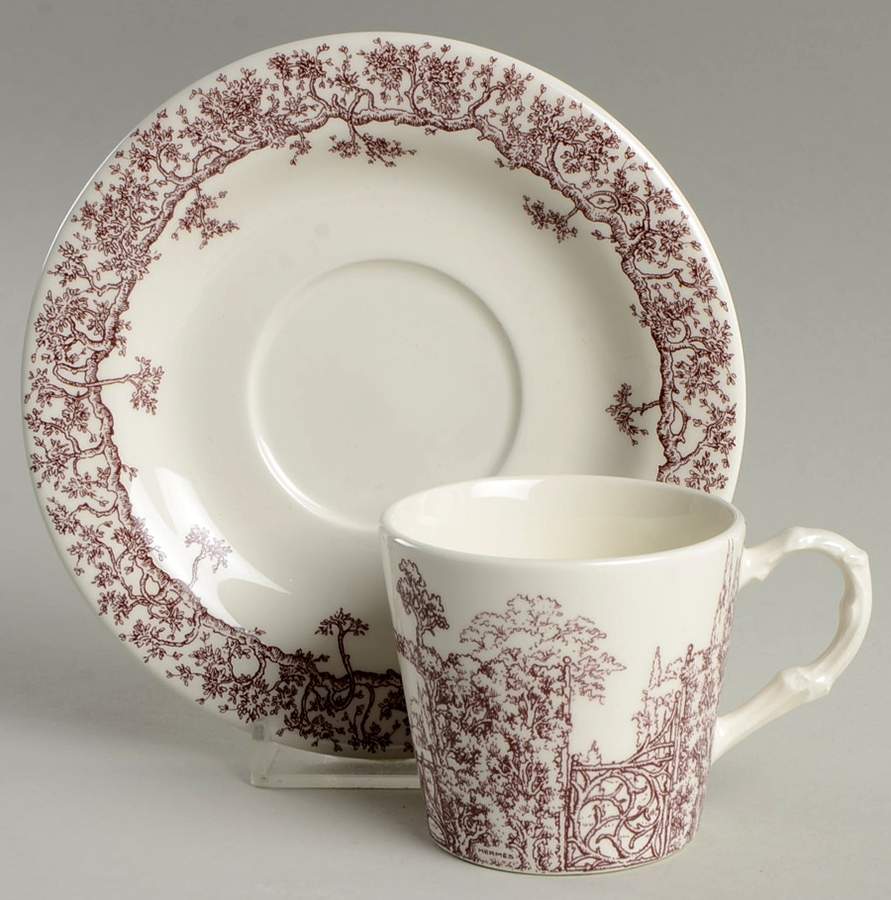 Les Maisons Enchantees Flat Demitasse Cup & Saucer Set by Hermes-1