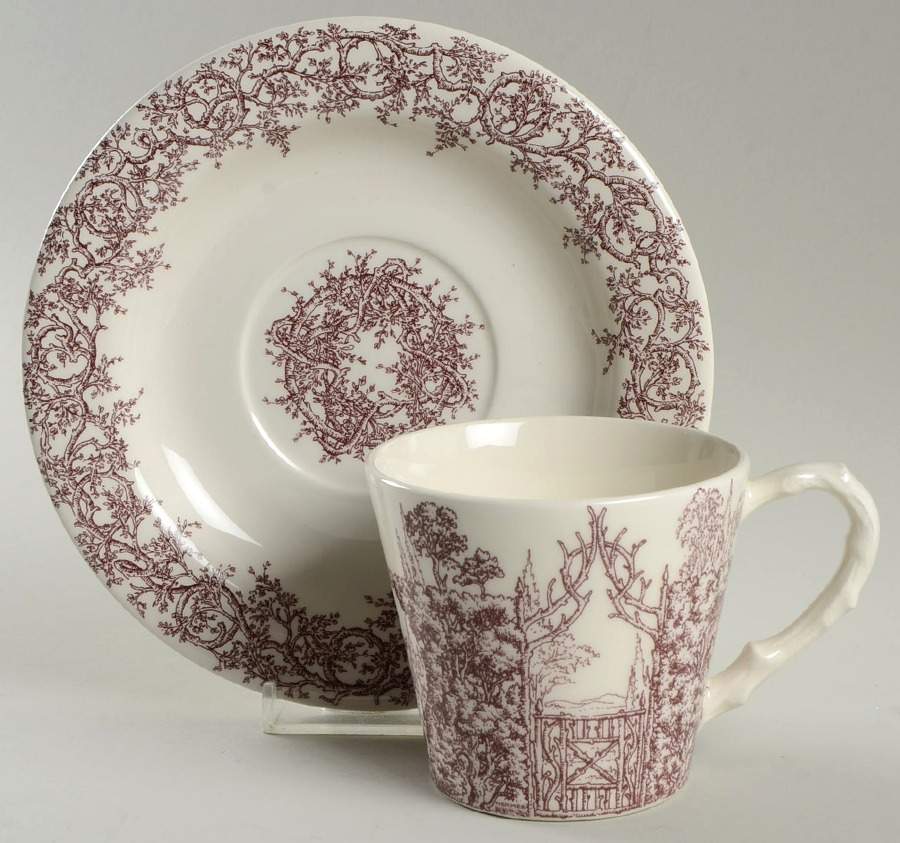 Les Maisons Enchantees Flat Cup & Saucer Set by Hermes-1
