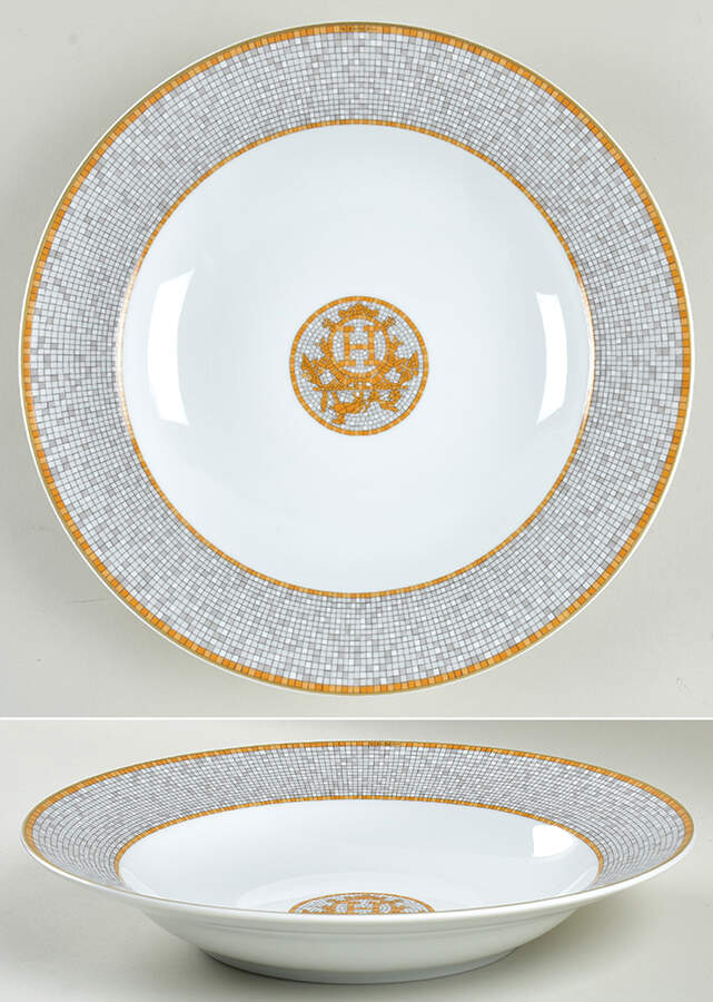 Mosaique Au 24 11" Deep Round Platter by Hermes-1