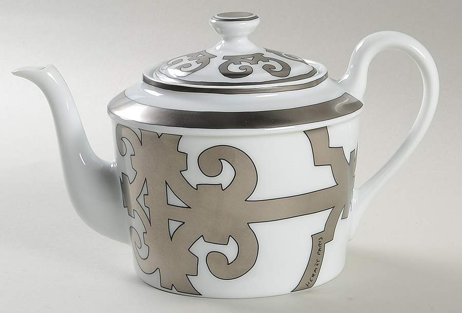 Balcon du Guadalquivir Platinum Tea/Coffee Pot & Lid by Hermes-1