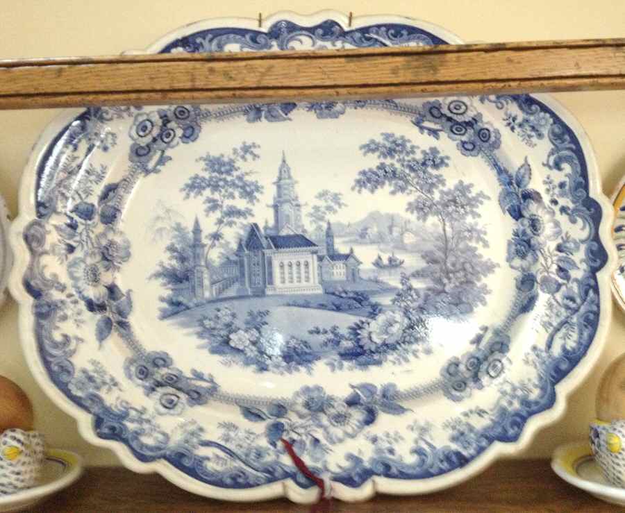 HMJ10 16" Oval Serving Platter by Hicks, Meigh & Johnson-1