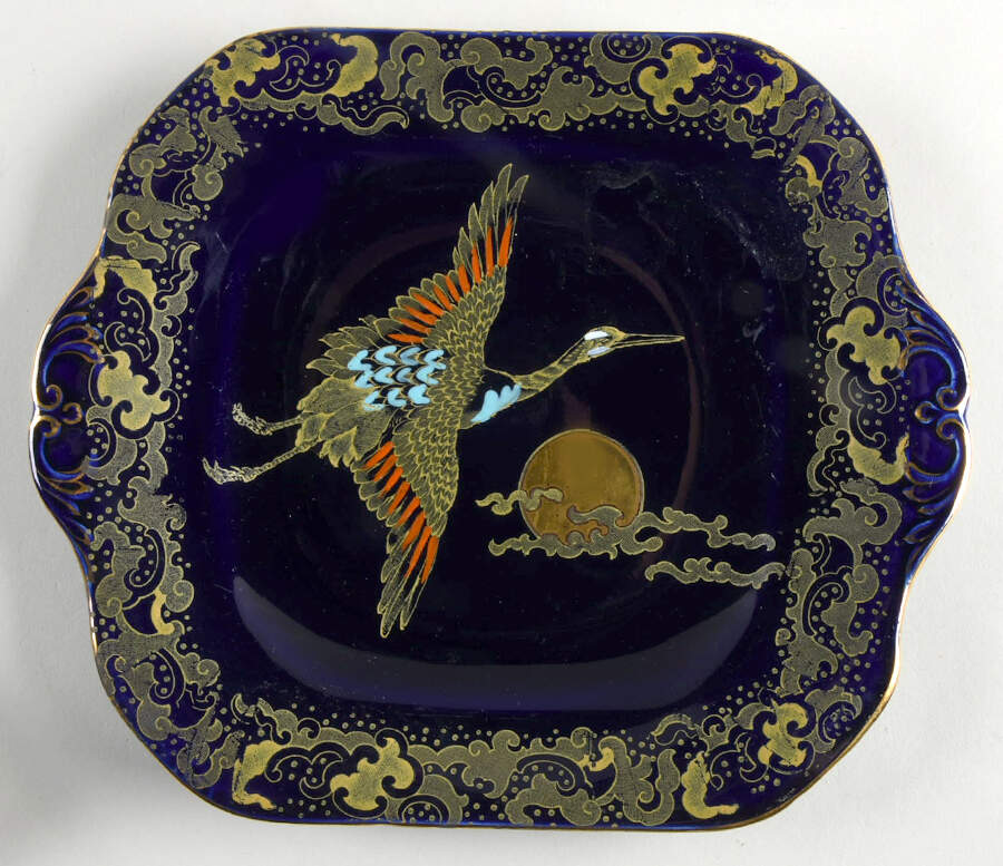 Golden Moon Handled Cake Plate by Hales, Hancock & Godwin-1