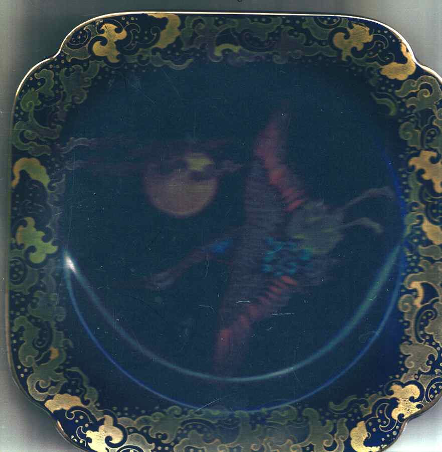 Golden Moon Square Salad Plate by Hales, Hancock & Godwin-1