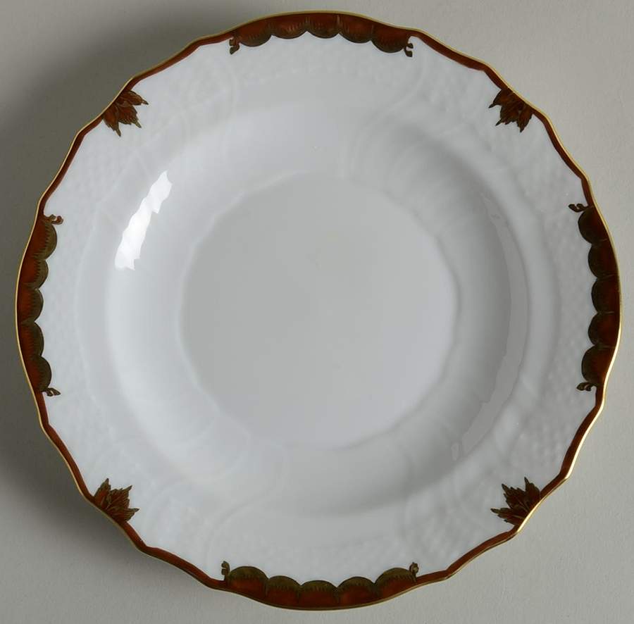 Princess Victoria Brown Salad Plate by Herend-1