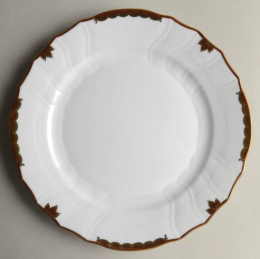 Princess Victoria Brown Dinner Plate by Herend-1