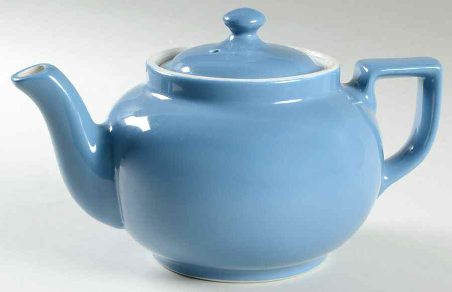 Blue Turquoise Boston Teapot & Lid by Hall-1