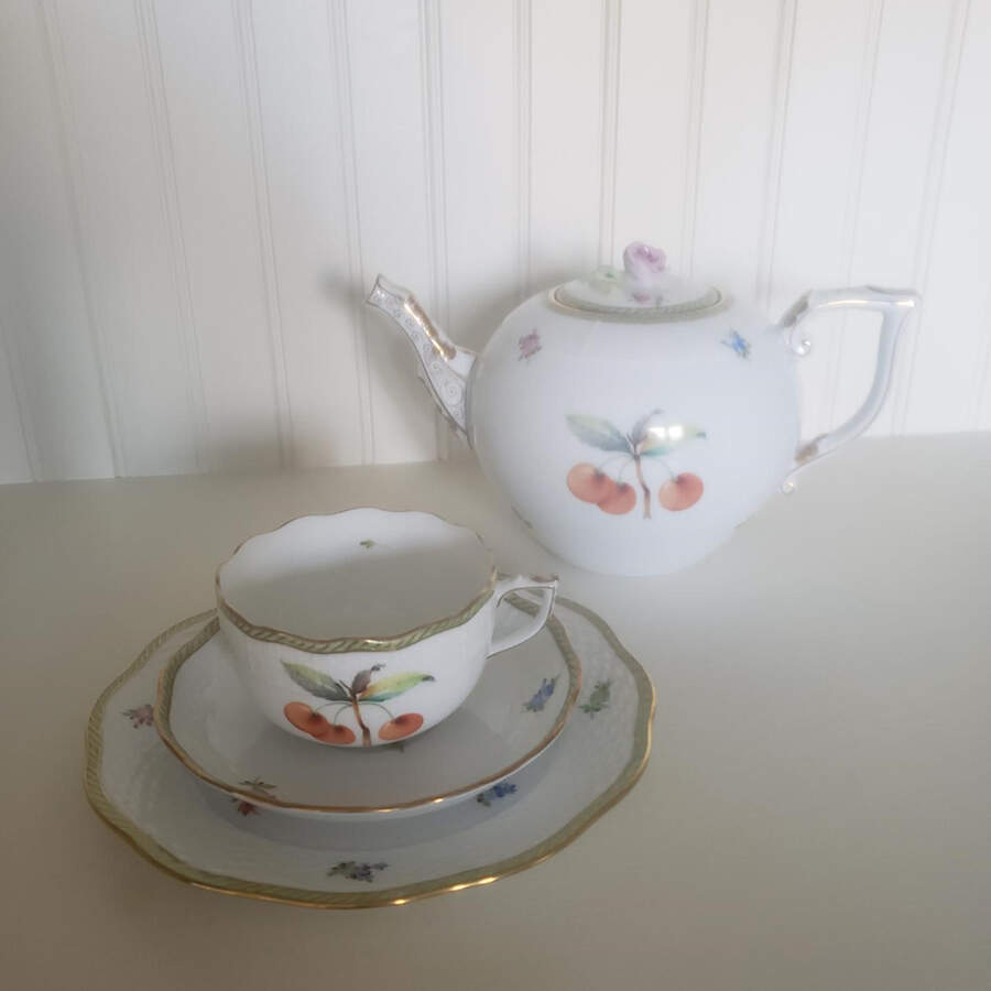 Esquisses de Fruit (Edf) Teapot & Lid by Herend-1