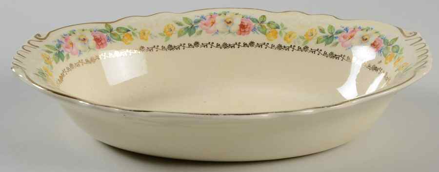 VR204 9" Oval Vegetable Bowl by Homer Laughlin -1