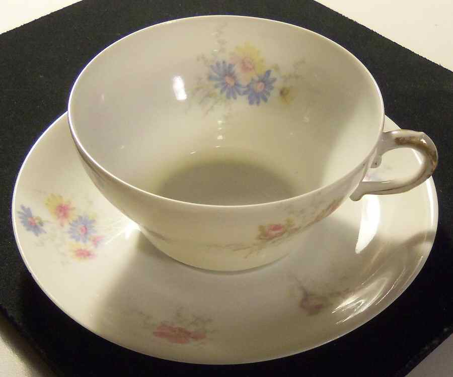 H4330 Flat Cup & Saucer Set by Haviland-1