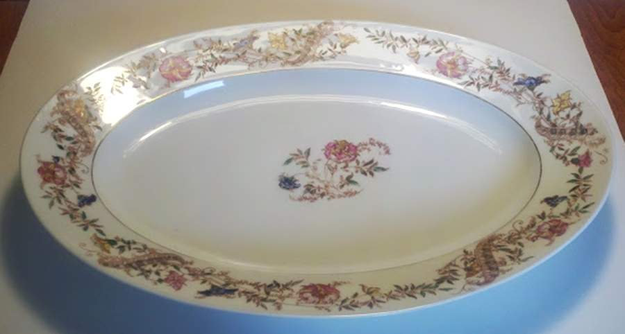 Schleiger 486-8 14" Oval Serving Platter by Haviland-1