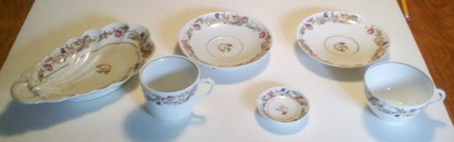 Schleiger 486-8 Footed Cup & Saucer Set by Haviland-1