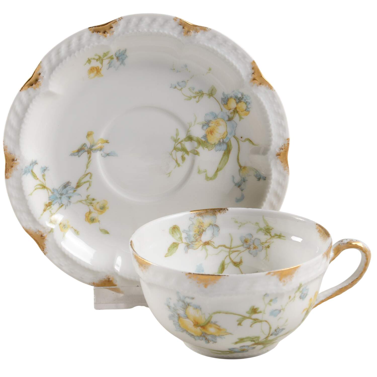 Schleiger 663-5 Flat Cup & Saucer Set by Haviland-1
