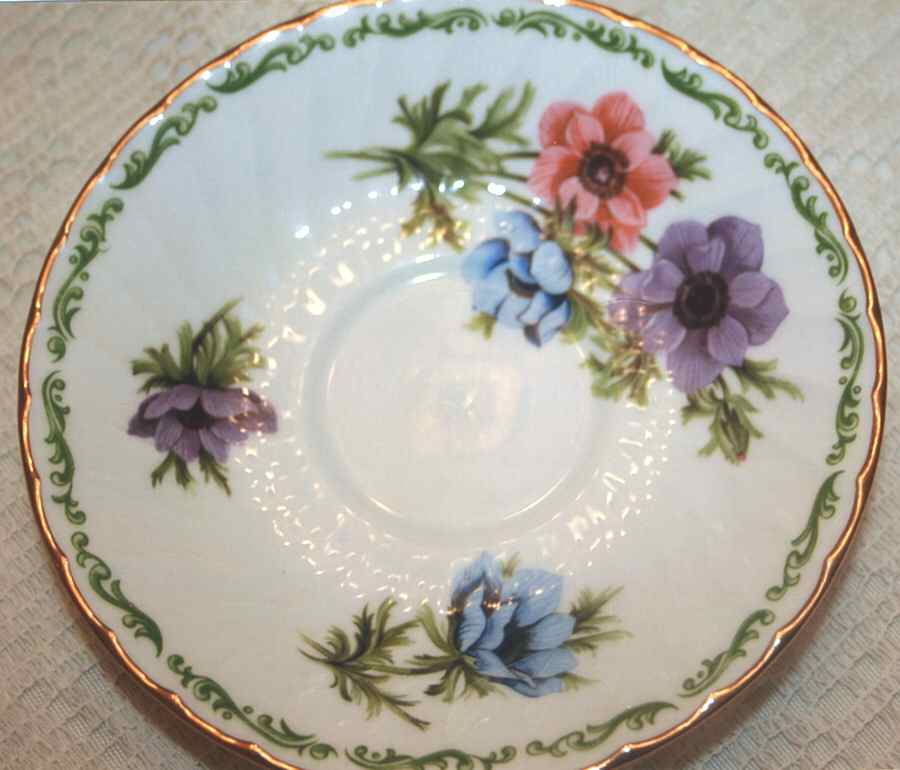 Flower of the Month Saucer for Flat Cup by Hudson & Middleton-1