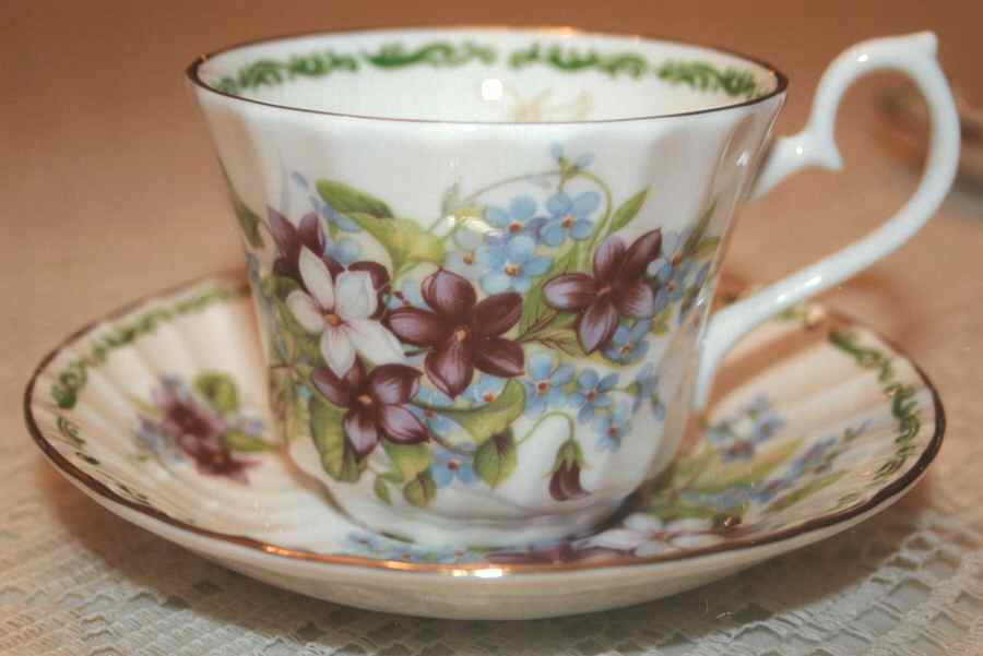 Flower of the Month Flat Cup & Saucer Set by Hudson & Middleton-1