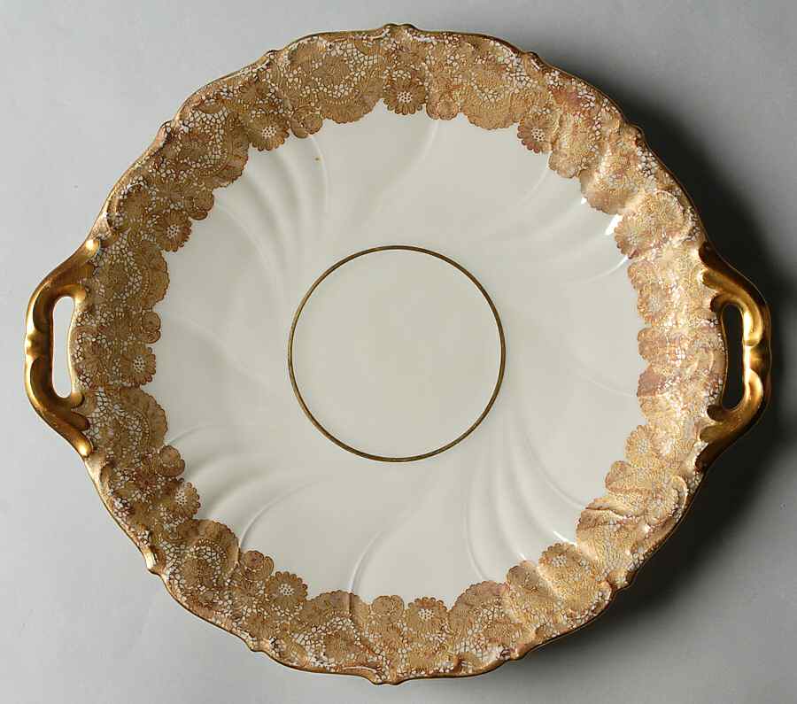 0276 Handled Cake Plate by Hutschenreuther-1