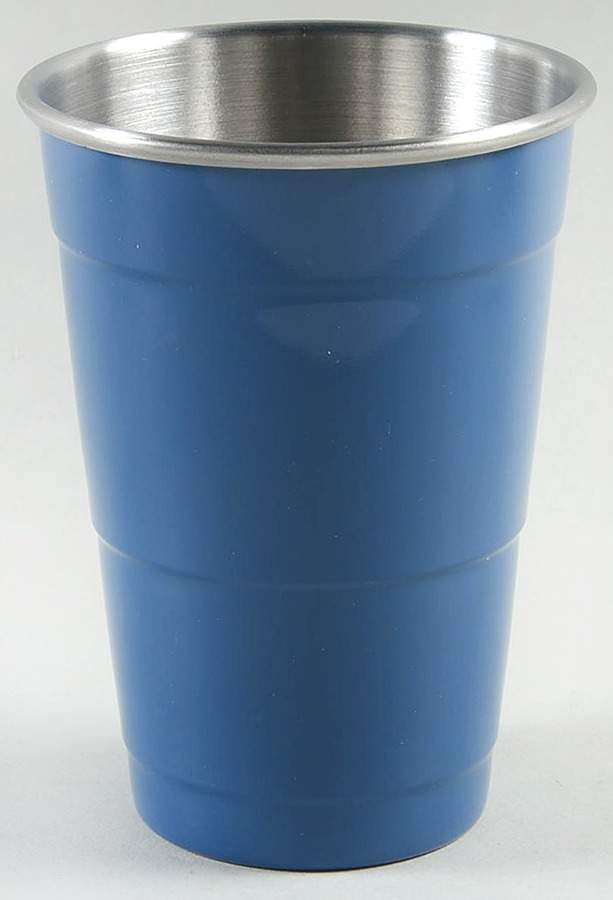 Fiesta Lapis Blue (Intro 2013) Metal Tumbler (Party Cup) by Homer Laughlin -1