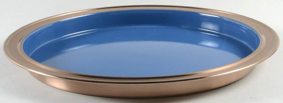 Fiesta Lapis Blue (Intro 2013) 15" Copper Round Tray by Homer Laughlin -1