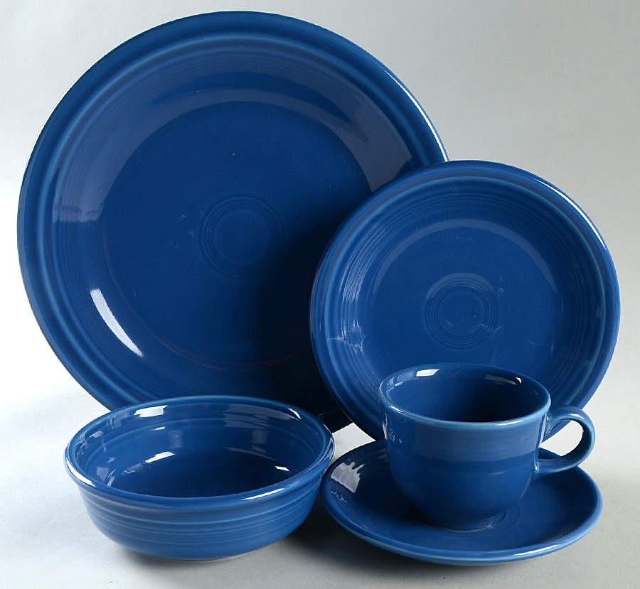 Fiesta Lapis Blue (Intro 2013) 5 Piece Place Setting by Homer Laughlin -1