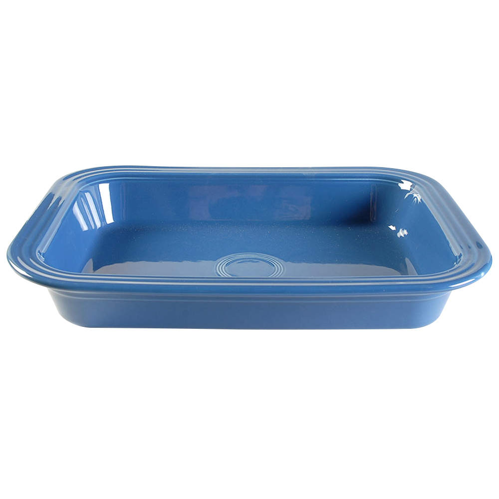 Fiesta Lapis Blue (Intro 2013) 14" Rectangular Baker by Homer Laughlin -1