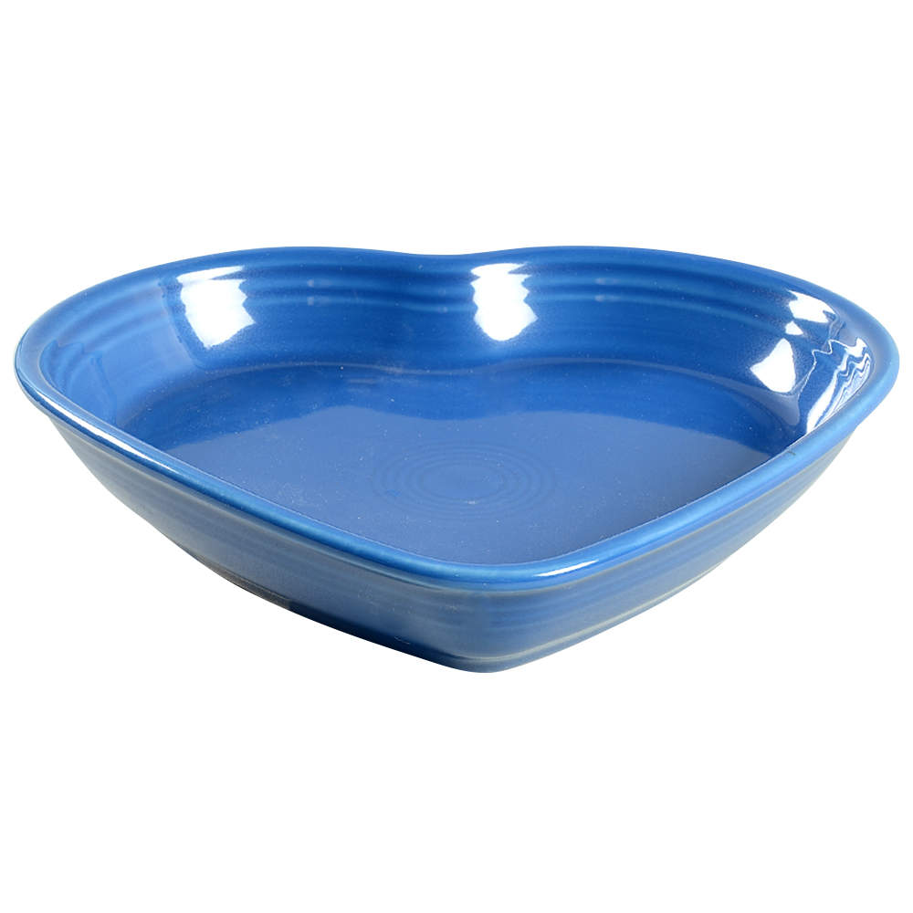 Fiesta Lapis Blue (Intro 2013) 9" Heart Shaped Bowl by Homer Laughlin -1
