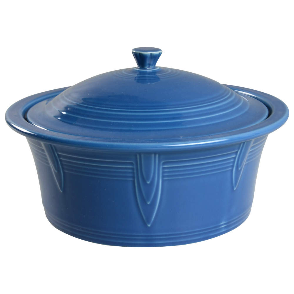 Fiesta Lapis Blue (Intro 2013) 2.5 Qt Round Covered Casserole by Homer Laughlin -1