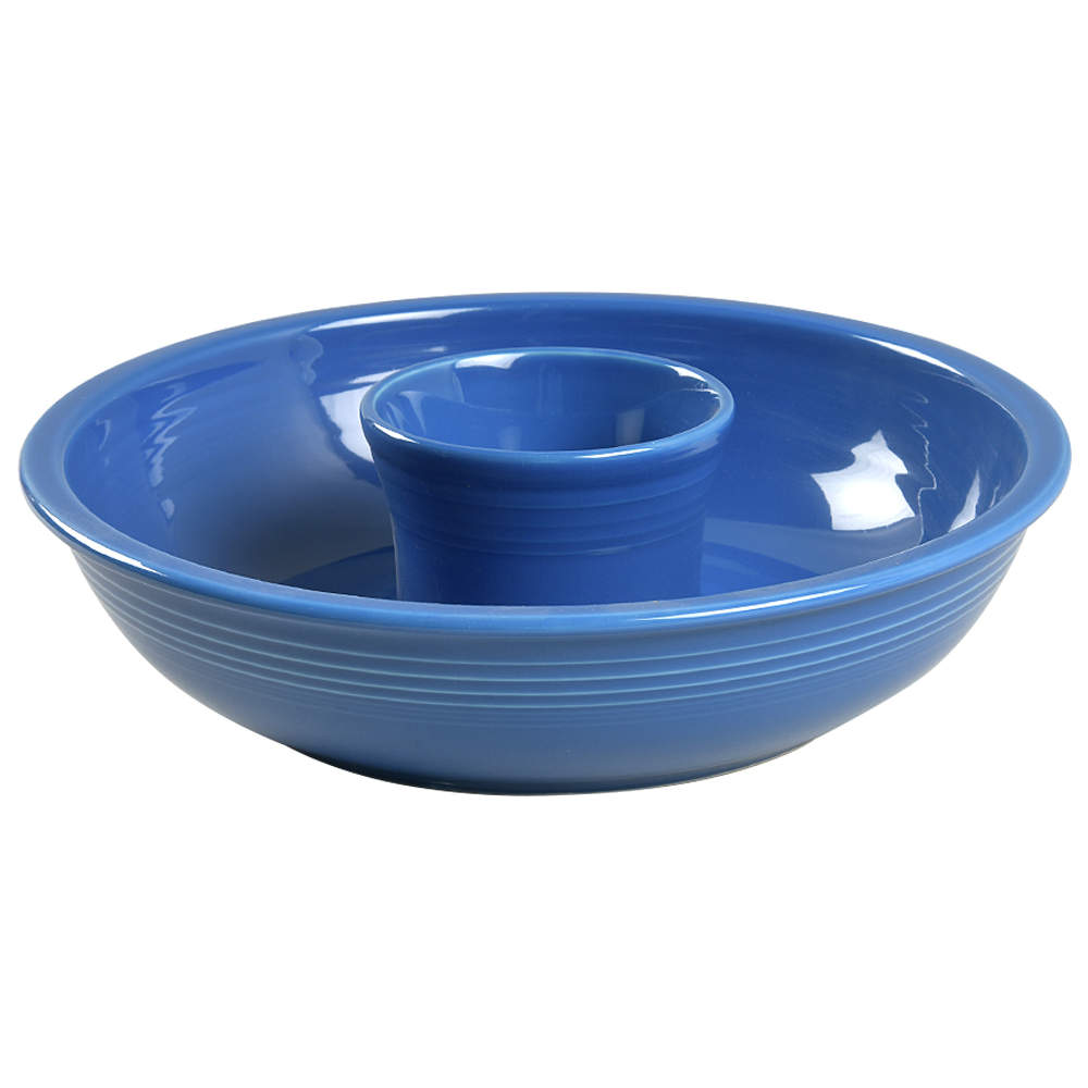 Fiesta Lapis Blue (Intro 2013) (2 Piece) Chip & Dip Set by Homer Laughlin -1