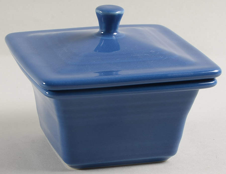 Fiesta Lapis Blue (Intro 2013) Square Box & Lid by Homer Laughlin -1