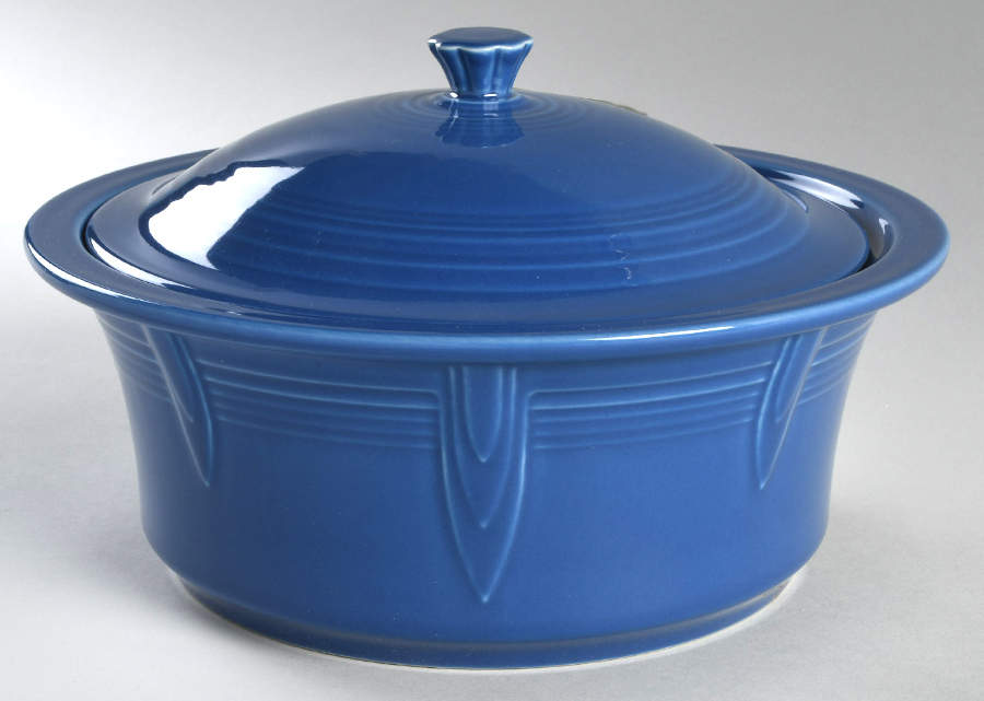 Fiesta Lapis Blue (Intro 2013) 2.5 Qt Round Covered Casserole by Homer Laughlin -1