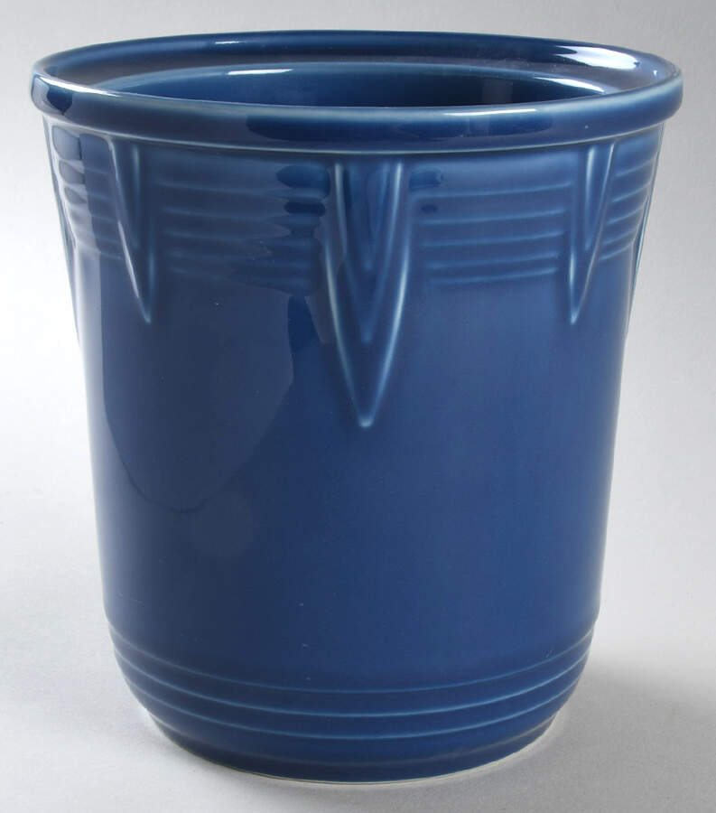 Fiesta Lapis Blue (Intro 2013) Dog Treats Canister No Lid by Homer Laughlin -1