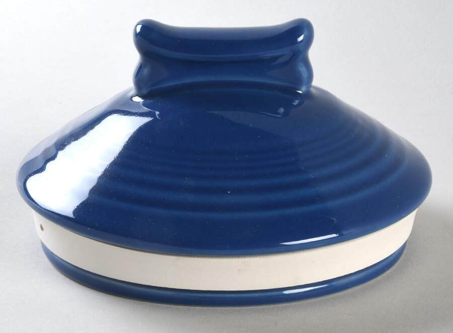 Fiesta Lapis Blue (Intro 2013) Lid for Dog Treats Canister by Homer Laughlin -1