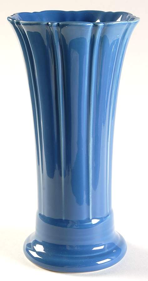 Fiesta Lapis Blue (Intro 2013) 9" Flared Vase by Homer Laughlin -1