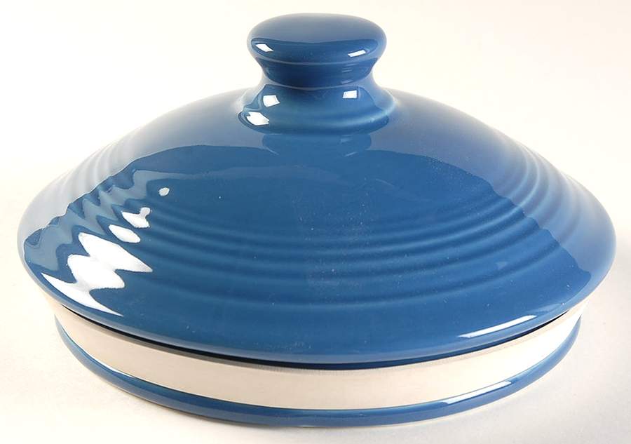 Fiesta Lapis Blue (Intro 2013) Lid for Large Canister by Homer Laughlin -1