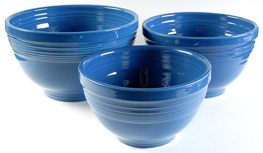 Fiesta Lapis Blue (Intro 2013) (3 Piece) Baking Bowl Set (11", 9", 8") by Homer Laughlin -1