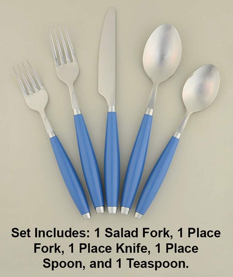 Fiesta Lapis Blue (Intro 2013) (5 Pc) Flatware Set by Homer Laughlin -1