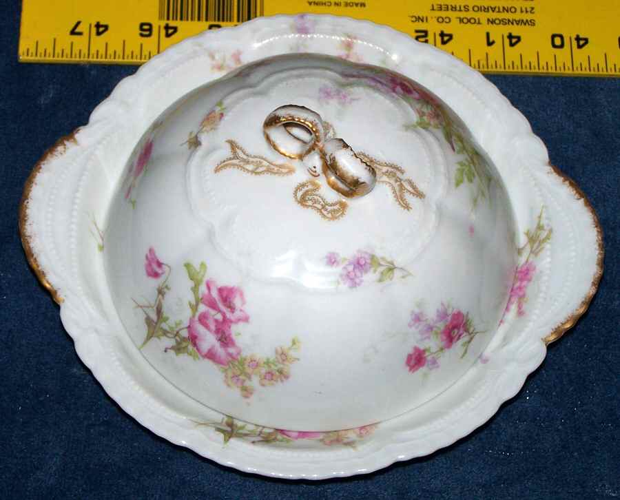 H4546 Round Covered Butter by Haviland-1