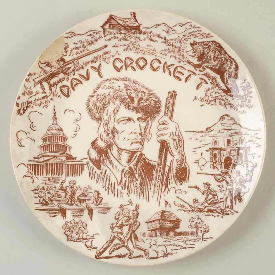 Davy Crockett Dinner Plate by Harmony House China-1
