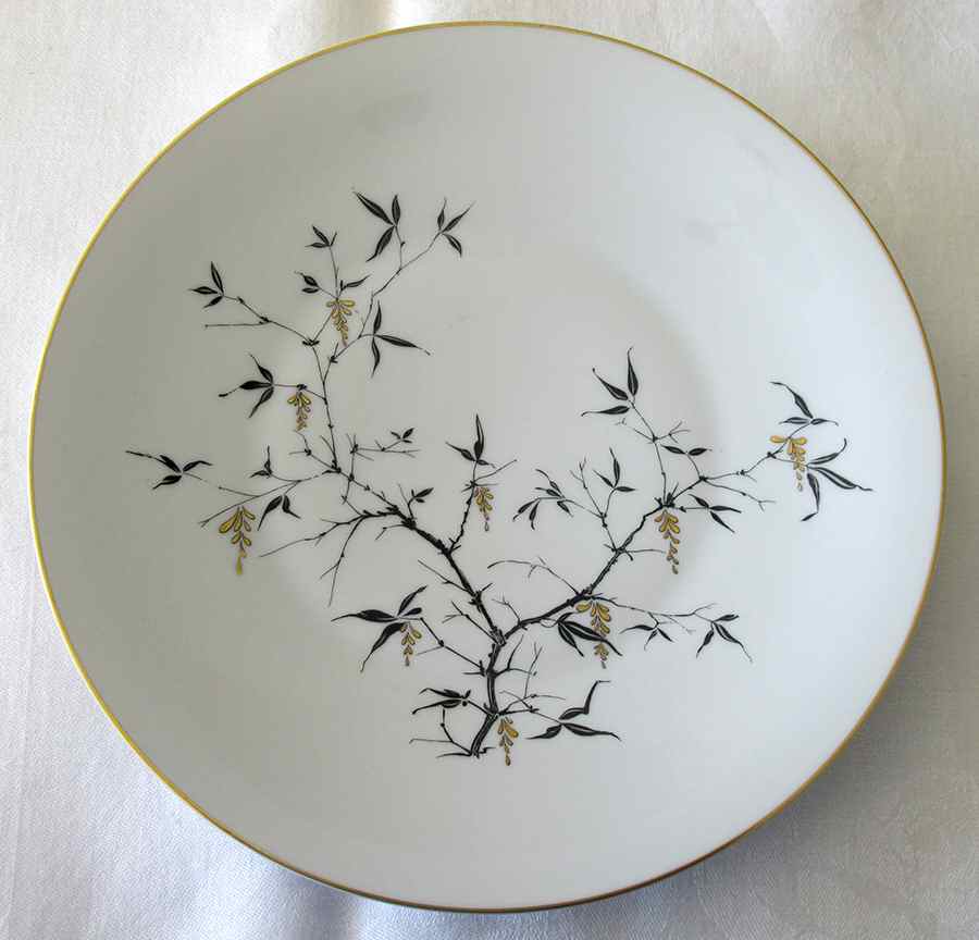 Golden Leaf Dinner Plate by Hutschenreuther-1
