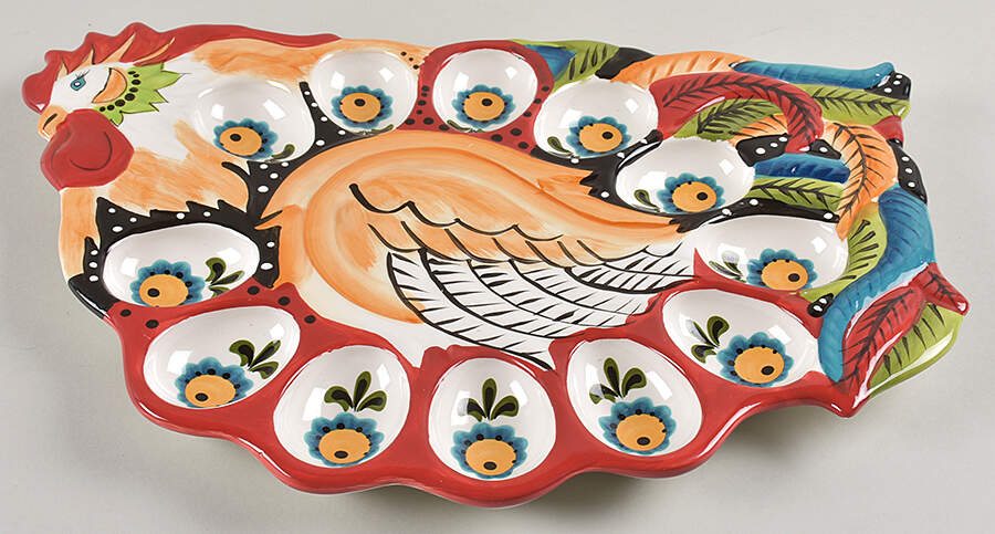Emily Figural Deviled Egg Plate by Home Accents-1