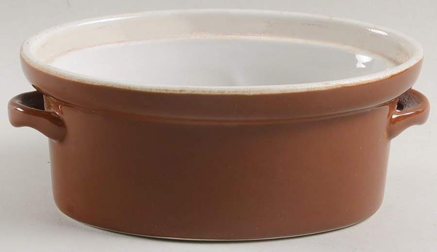 Brown Individual Casserole No Lid by Hall-1