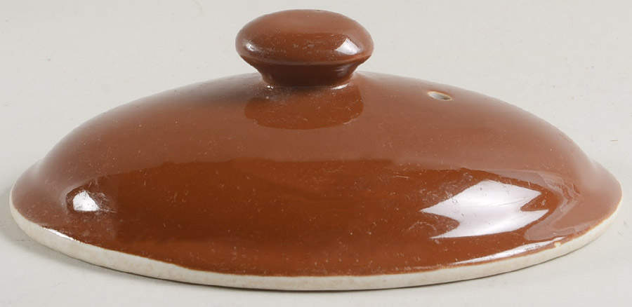 Brown Lid for Individual Casserole by Hall-1