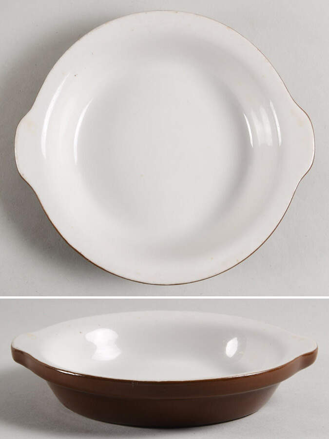 Brown 7" Shirred Egg Dish by Hall-1