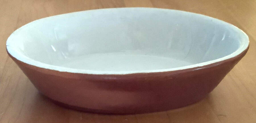 Brown 6" Oval Baker by Hall-1