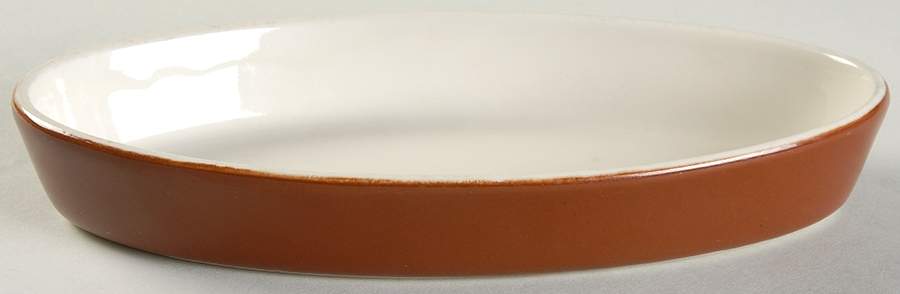 Brown 9" Oval Baker by Hall-1