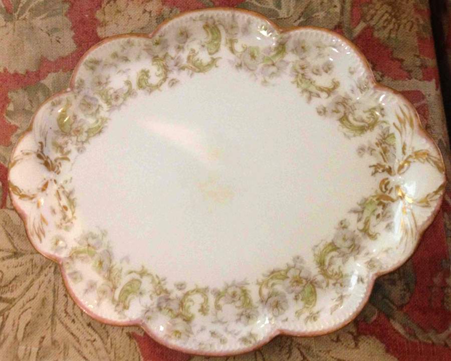 Schleiger 487-2 12" Oval Serving Platter by Haviland-1