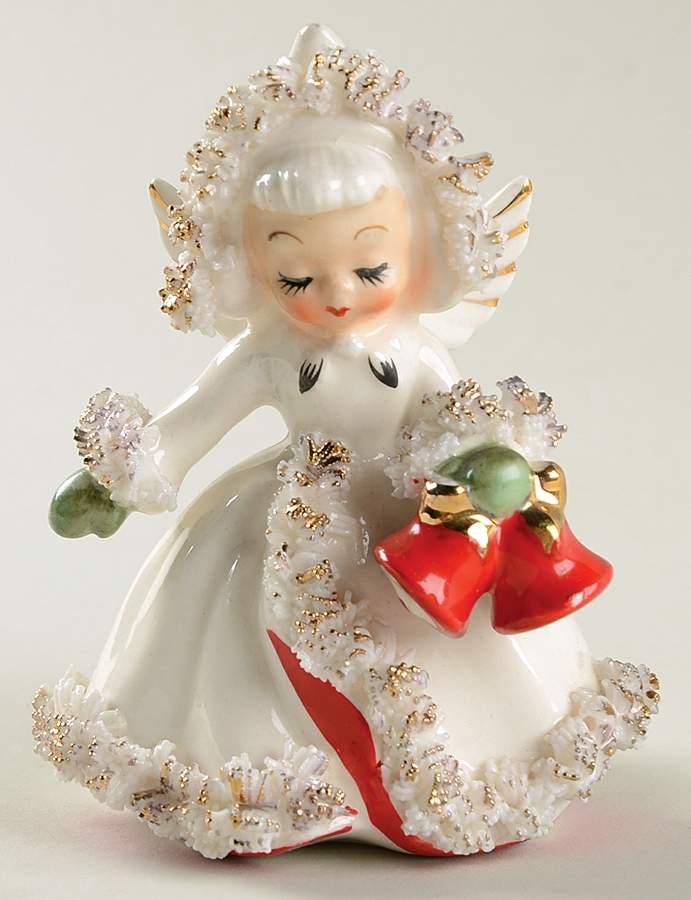 Ermine Angels 4" Candlestick by Howard Holt-1